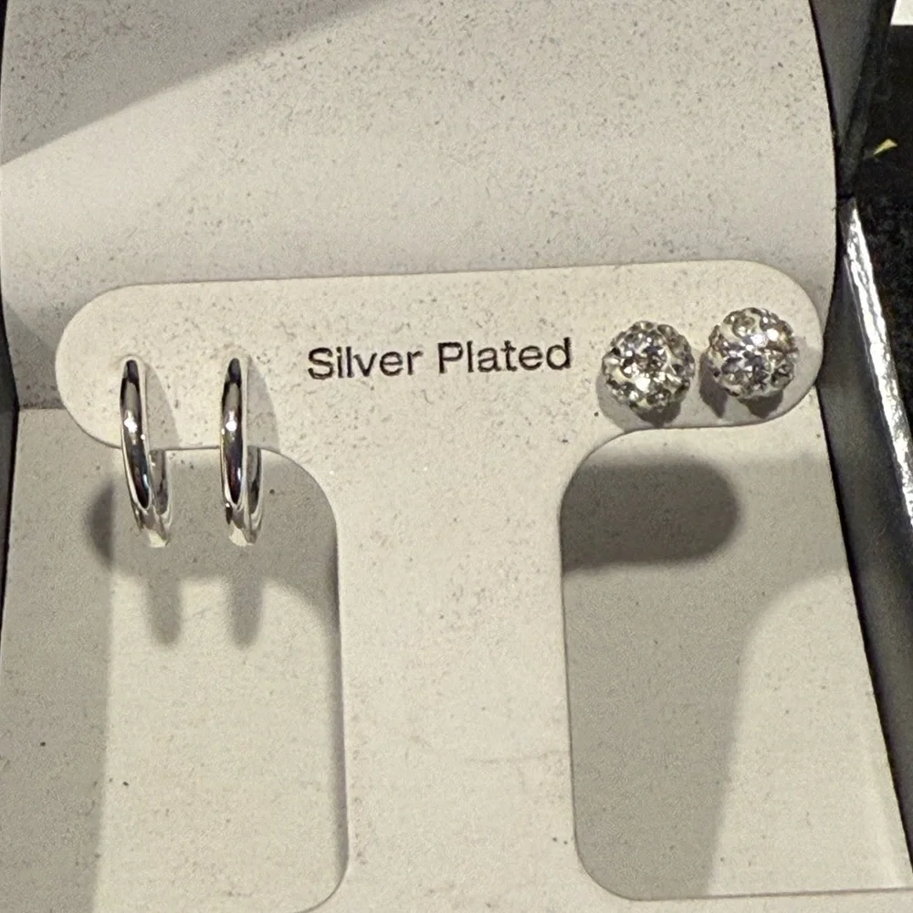Silver Plated Earrings by And Now This
